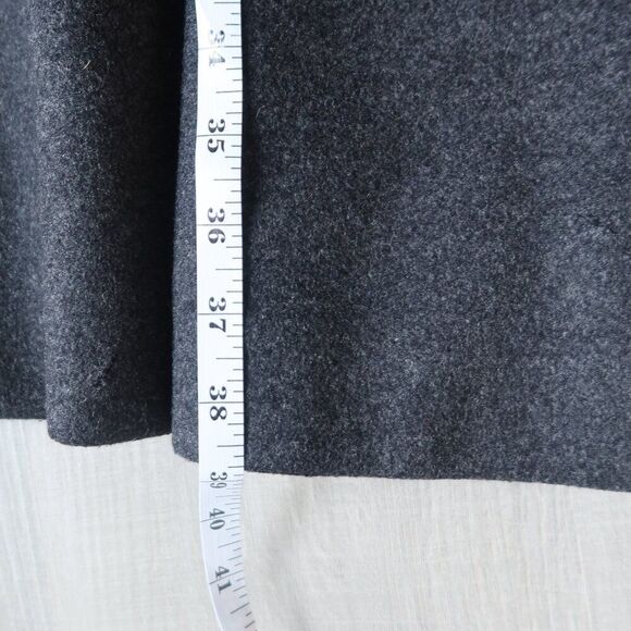 MAXMARA wool peacoat long grey alpaca mohair double breast 6 luxury old money - Picture 11 of 15